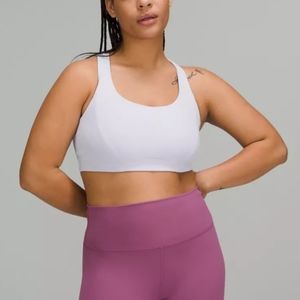 Lululemon Open Racerback Training Bra Medium Support Tank Top Lavender 2 New
